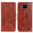 Funda de Cuero Cartera con Soporte Carcasa M02L para Nokia C20 Plus Marron