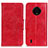 Funda de Cuero Cartera con Soporte Carcasa M02L para Nokia C200 Rojo