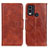 Funda de Cuero Cartera con Soporte Carcasa M02L para Nokia C22 Marron