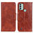 Funda de Cuero Cartera con Soporte Carcasa M02L para Nokia C31 Marron