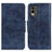 Funda de Cuero Cartera con Soporte Carcasa M02L para Nokia C32 Azul