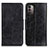 Funda de Cuero Cartera con Soporte Carcasa M02L para Nokia G21 Negro