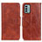 Funda de Cuero Cartera con Soporte Carcasa M02L para Nokia G22 Marron