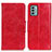 Funda de Cuero Cartera con Soporte Carcasa M02L para Nokia G22 Rojo