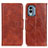 Funda de Cuero Cartera con Soporte Carcasa M02L para Nokia X30 5G Marron