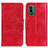 Funda de Cuero Cartera con Soporte Carcasa M02L para Nokia XR21 Rojo