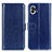 Funda de Cuero Cartera con Soporte Carcasa M02L para Nothing Phone 1 Azul