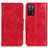 Funda de Cuero Cartera con Soporte Carcasa M02L para Oppo A53s 5G Rojo