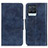 Funda de Cuero Cartera con Soporte Carcasa M02L para Realme 8 4G Azul