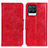 Funda de Cuero Cartera con Soporte Carcasa M02L para Realme 8 4G Rojo