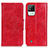 Funda de Cuero Cartera con Soporte Carcasa M02L para Realme C11 (2021) Rojo