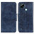 Funda de Cuero Cartera con Soporte Carcasa M02L para Realme C21 Azul