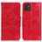 Funda de Cuero Cartera con Soporte Carcasa M02L para Samsung Galaxy A03 Rojo