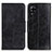 Funda de Cuero Cartera con Soporte Carcasa M02L para Samsung Galaxy A22 4G Negro