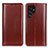 Funda de Cuero Cartera con Soporte Carcasa M02L para Samsung Galaxy S23 Ultra 5G Marron