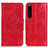 Funda de Cuero Cartera con Soporte Carcasa M02L para Sony Xperia 1 IV SO-51C Rojo