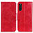 Funda de Cuero Cartera con Soporte Carcasa M02L para Sony Xperia 10 III SO-52B Rojo