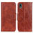 Funda de Cuero Cartera con Soporte Carcasa M02L para Sony Xperia Ace III Marron