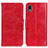 Funda de Cuero Cartera con Soporte Carcasa M02L para Sony Xperia Ace III SO-53C Rojo