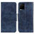 Funda de Cuero Cartera con Soporte Carcasa M02L para Vivo Y33T Azul