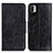 Funda de Cuero Cartera con Soporte Carcasa M02L para Xiaomi Redmi Note 10 JE 5G Negro