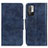 Funda de Cuero Cartera con Soporte Carcasa M02L para Xiaomi Redmi Note 10T 5G Azul