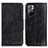 Funda de Cuero Cartera con Soporte Carcasa M02L para Xiaomi Redmi Note 11 5G Negro