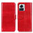 Funda de Cuero Cartera con Soporte Carcasa M03L para Motorola Moto Edge 30 Ultra 5G Rojo