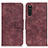 Funda de Cuero Cartera con Soporte Carcasa M03L para Sony Xperia 10 III SOG04 Morado