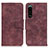 Funda de Cuero Cartera con Soporte Carcasa M03L para Sony Xperia 5 III SO-53B Morado