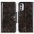 Funda de Cuero Cartera con Soporte Carcasa M04L para Motorola Moto E32s Bronze