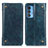 Funda de Cuero Cartera con Soporte Carcasa M04L para Motorola Moto Edge 20 Pro 5G Azul