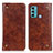 Funda de Cuero Cartera con Soporte Carcasa M04L para Motorola Moto G40 Fusion Marron