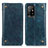 Funda de Cuero Cartera con Soporte Carcasa M04L para Oppo A94 5G Azul