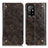 Funda de Cuero Cartera con Soporte Carcasa M04L para Oppo A94 5G Bronze