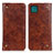 Funda de Cuero Cartera con Soporte Carcasa M04L para Samsung Galaxy F42 5G Marron