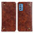 Funda de Cuero Cartera con Soporte Carcasa M04L para Samsung Galaxy M52 5G Marron