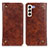 Funda de Cuero Cartera con Soporte Carcasa M04L para Samsung Galaxy S21 5G Marron