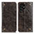 Funda de Cuero Cartera con Soporte Carcasa M04L para Samsung Galaxy S21 Ultra 5G Bronze