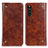 Funda de Cuero Cartera con Soporte Carcasa M04L para Sony Xperia 10 III Lite Marron