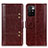 Funda de Cuero Cartera con Soporte Carcasa M04L para Xiaomi Redmi 10 (2022) Marron