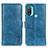 Funda de Cuero Cartera con Soporte Carcasa M05L para Motorola Moto E20 Azul