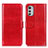 Funda de Cuero Cartera con Soporte Carcasa M05L para Motorola Moto E32 Rojo