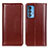 Funda de Cuero Cartera con Soporte Carcasa M05L para Motorola Moto Edge 20 Pro 5G Marron