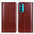 Funda de Cuero Cartera con Soporte Carcasa M05L para Motorola Moto Edge Lite 5G Marron