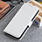 Funda de Cuero Cartera con Soporte Carcasa M05L para Motorola Moto G Power (2022) Blanco