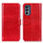 Funda de Cuero Cartera con Soporte Carcasa M05L para Motorola Moto G62 5G Rojo