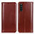 Funda de Cuero Cartera con Soporte Carcasa M05L para Sony Xperia 10 III Lite Marron