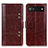 Funda de Cuero Cartera con Soporte Carcasa M06L para Google Pixel 6a 5G Marron