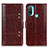 Funda de Cuero Cartera con Soporte Carcasa M06L para Motorola Moto E20 Marron